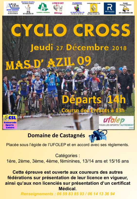 annonce cyclo Mas d'Azil